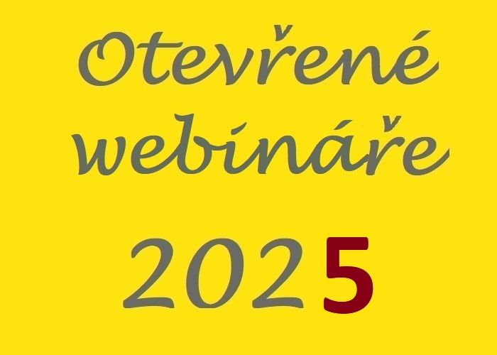 Otevřené webináře na rok 2025